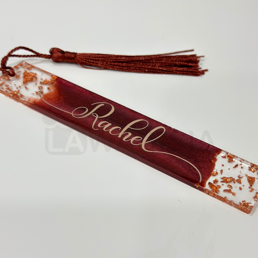 Rose Gold Flake Bookmark