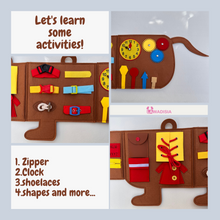 Load image into Gallery viewer, dachshund Brown Quiet Activity book
