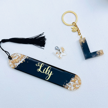 Load image into Gallery viewer, Custom Bookmark &amp; Keychain with Flakes
