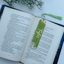 Load image into Gallery viewer, Green Leaves Notebook &amp; Bookmark Set Refillable
