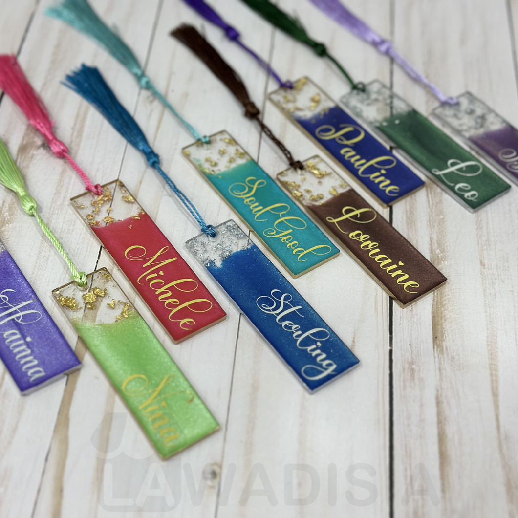 Personalized Resin Bookmark