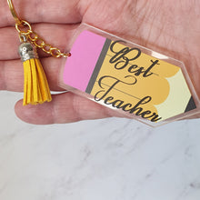 Load image into Gallery viewer, Custom Teacher Keychain
