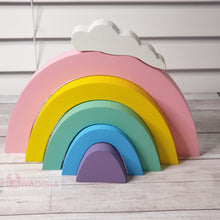 Load image into Gallery viewer, Pastel Rainbow Stacker Blocks - Lawadisia Store
