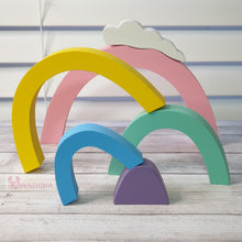 Load image into Gallery viewer, Pastel Rainbow Stacker Blocks - Lawadisia Store
