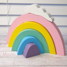 Load image into Gallery viewer, Pastel Rainbow Stacker Blocks - Lawadisia Store
